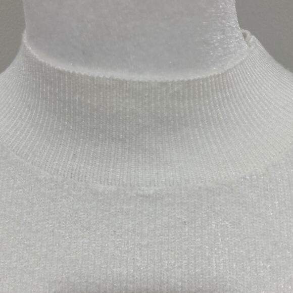 dreamers Winter White Sweater size S NEW Slouchy Soft Rib Stitch - Picture 3 of 9